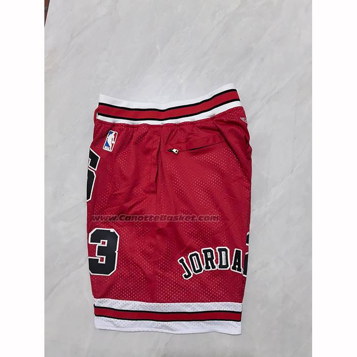 Pantaloncini Chicago Bulls Mitchell & Ness Just Don 1997-98 Rosso
